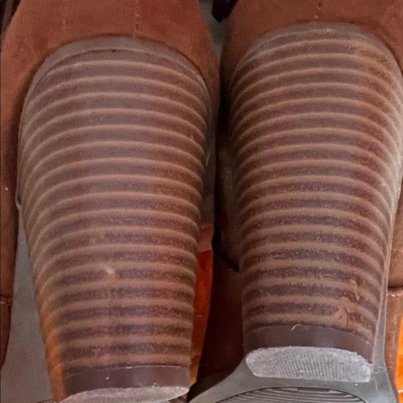 Mossimo Supply Co. Brown Fringe Heeled Boots - Picture 9 of 9